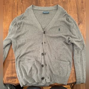 Men’s polo cardigan (no tag but it’s large)